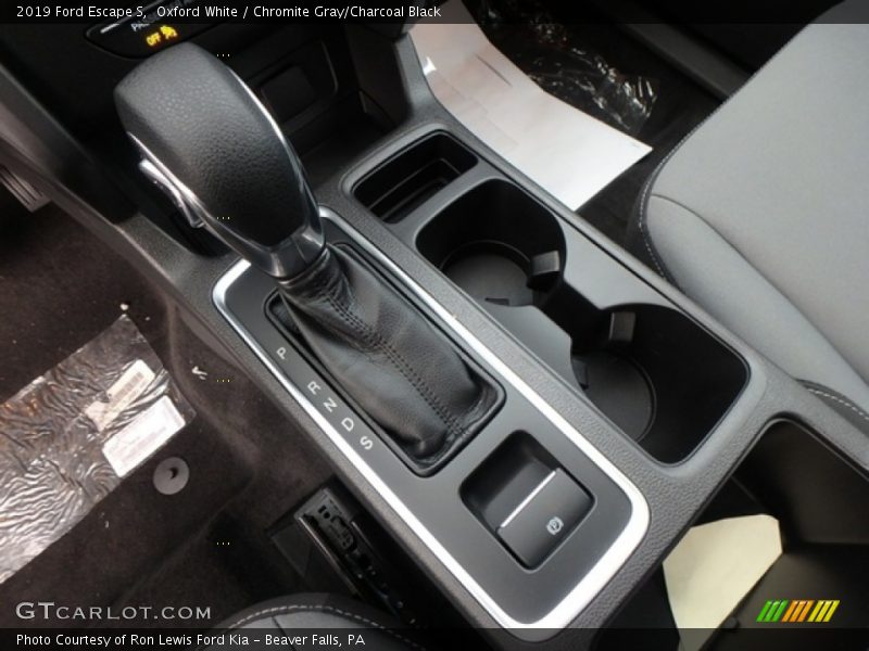 Oxford White / Chromite Gray/Charcoal Black 2019 Ford Escape S