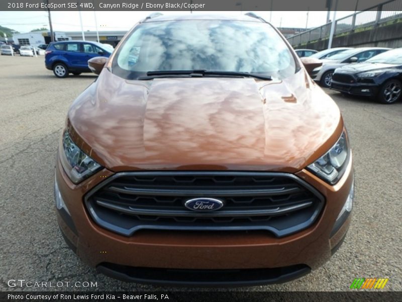 Canyon Ridge / Ebony Black/Copper 2018 Ford EcoSport SES 4WD