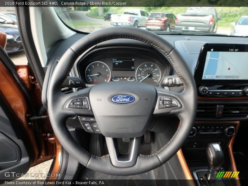 Canyon Ridge / Ebony Black/Copper 2018 Ford EcoSport SES 4WD