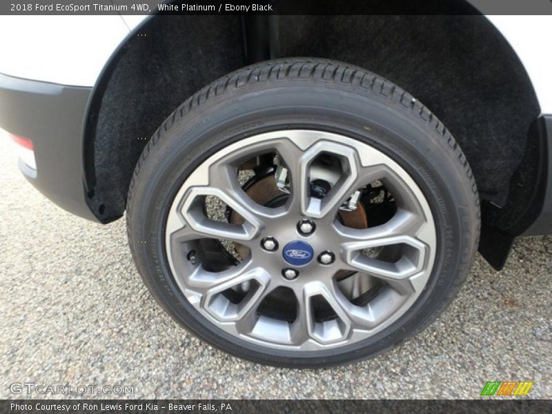 White Platinum / Ebony Black 2018 Ford EcoSport Titanium 4WD