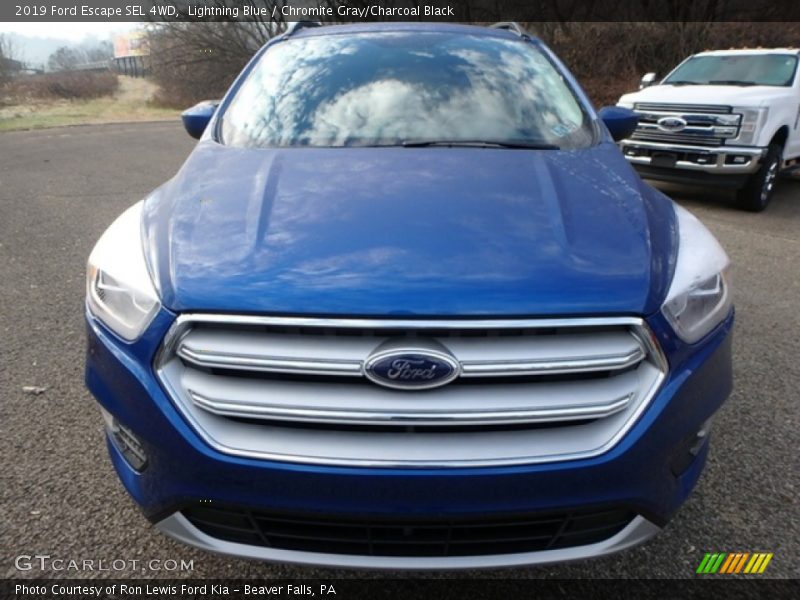 Lightning Blue / Chromite Gray/Charcoal Black 2019 Ford Escape SEL 4WD