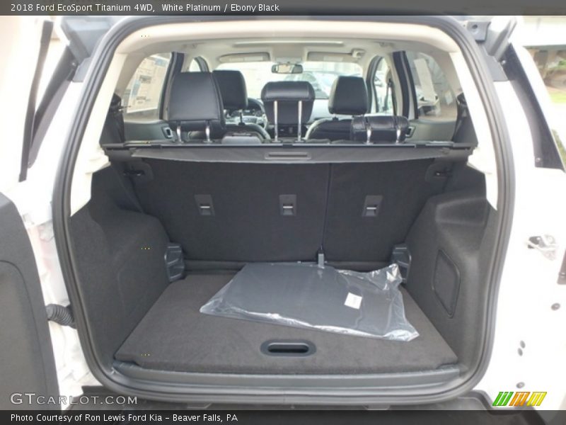 White Platinum / Ebony Black 2018 Ford EcoSport Titanium 4WD