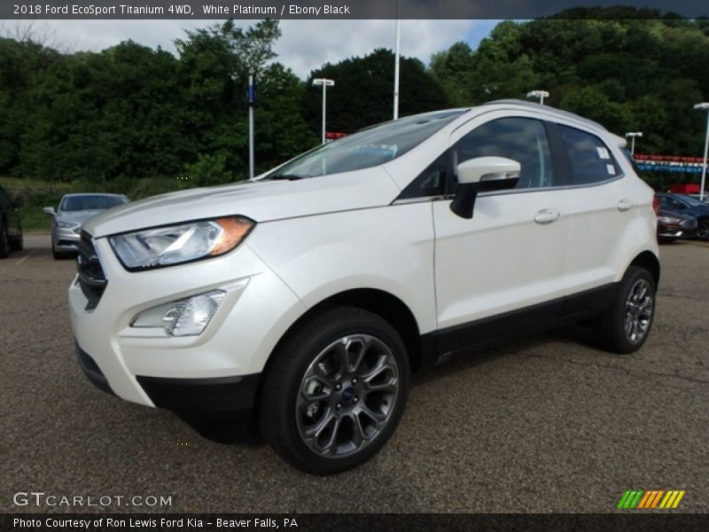 White Platinum / Ebony Black 2018 Ford EcoSport Titanium 4WD