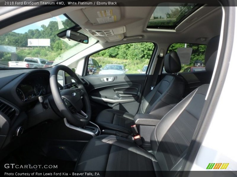 White Platinum / Ebony Black 2018 Ford EcoSport Titanium 4WD