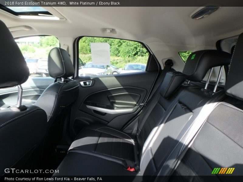 White Platinum / Ebony Black 2018 Ford EcoSport Titanium 4WD