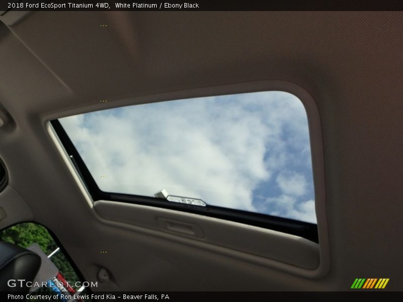 White Platinum / Ebony Black 2018 Ford EcoSport Titanium 4WD