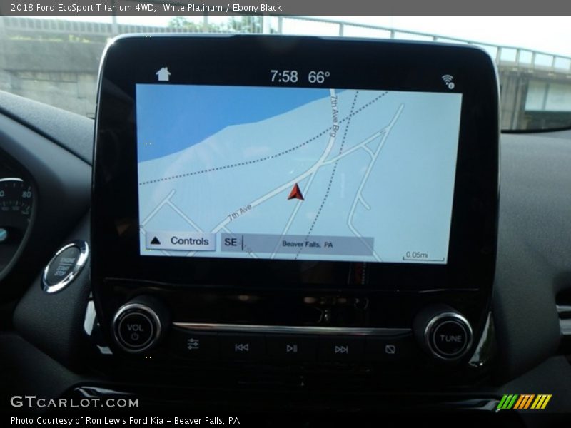 White Platinum / Ebony Black 2018 Ford EcoSport Titanium 4WD