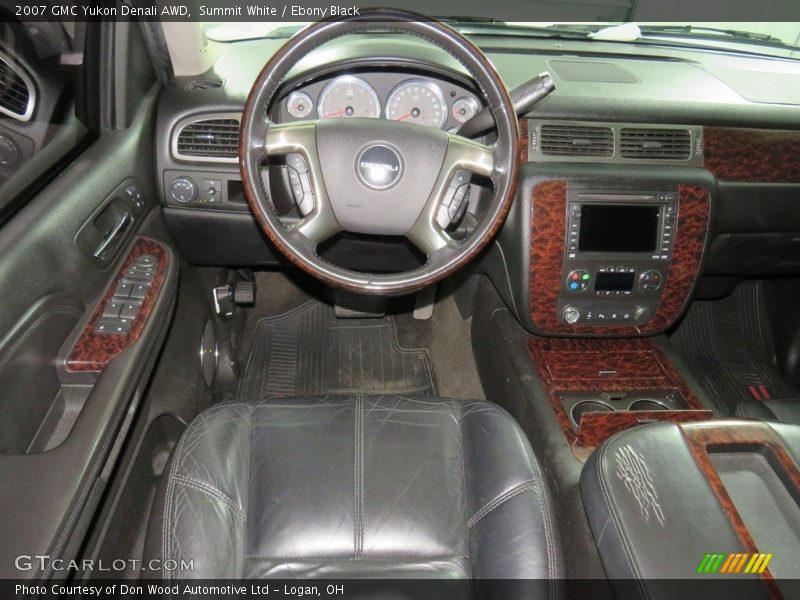 Summit White / Ebony Black 2007 GMC Yukon Denali AWD