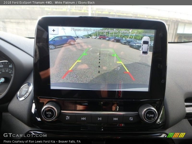 White Platinum / Ebony Black 2018 Ford EcoSport Titanium 4WD