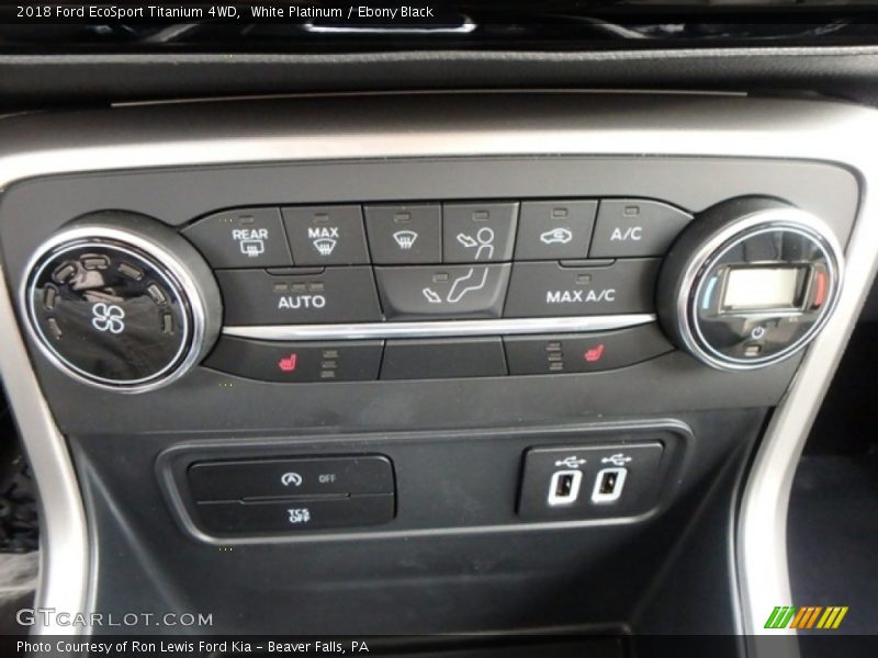 White Platinum / Ebony Black 2018 Ford EcoSport Titanium 4WD
