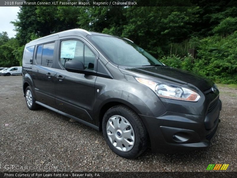 Magnetic / Charcoal Black 2018 Ford Transit Connect XLT Passenger Wagon