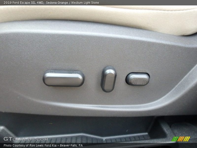 Sedona Orange / Medium Light Stone 2019 Ford Escape SEL 4WD