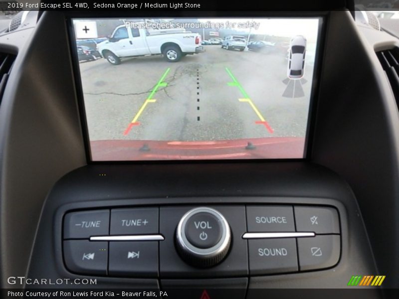 Sedona Orange / Medium Light Stone 2019 Ford Escape SEL 4WD