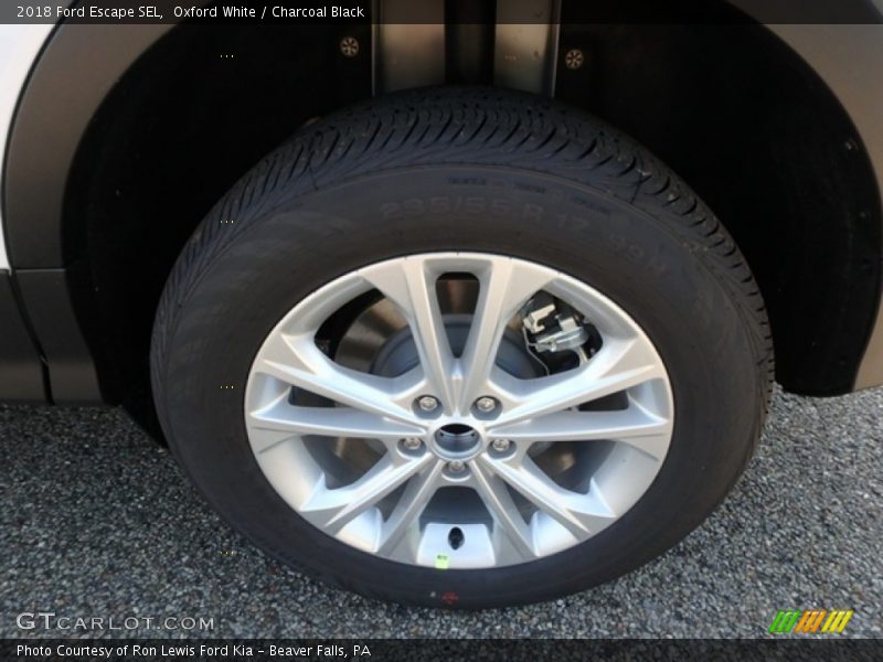 Oxford White / Charcoal Black 2018 Ford Escape SEL
