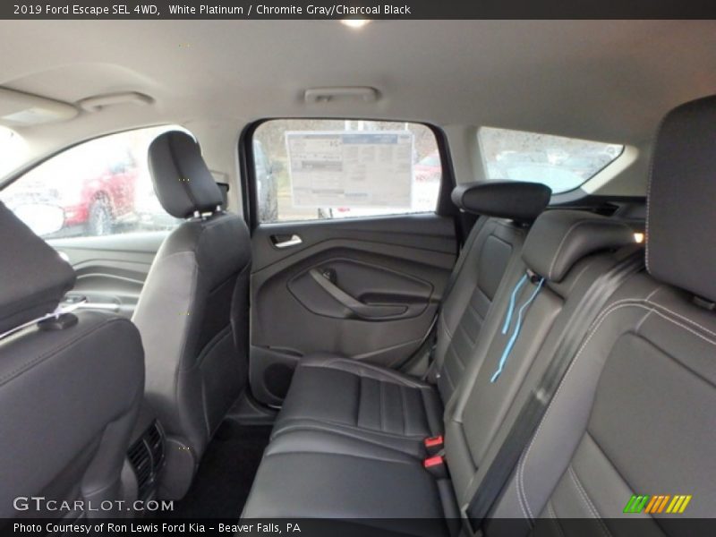 White Platinum / Chromite Gray/Charcoal Black 2019 Ford Escape SEL 4WD