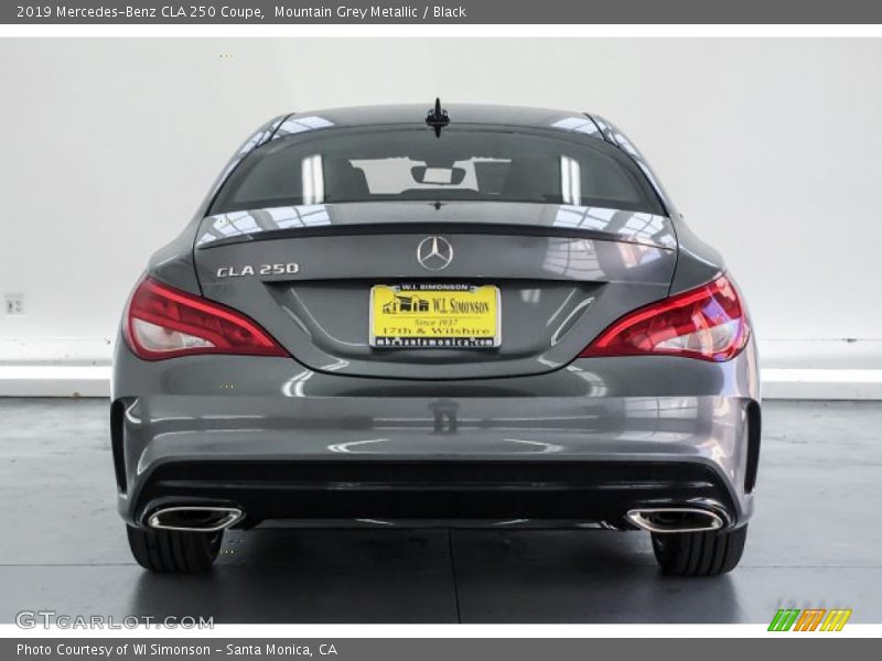 Mountain Grey Metallic / Black 2019 Mercedes-Benz CLA 250 Coupe