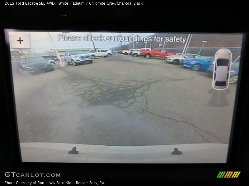 White Platinum / Chromite Gray/Charcoal Black 2019 Ford Escape SEL 4WD