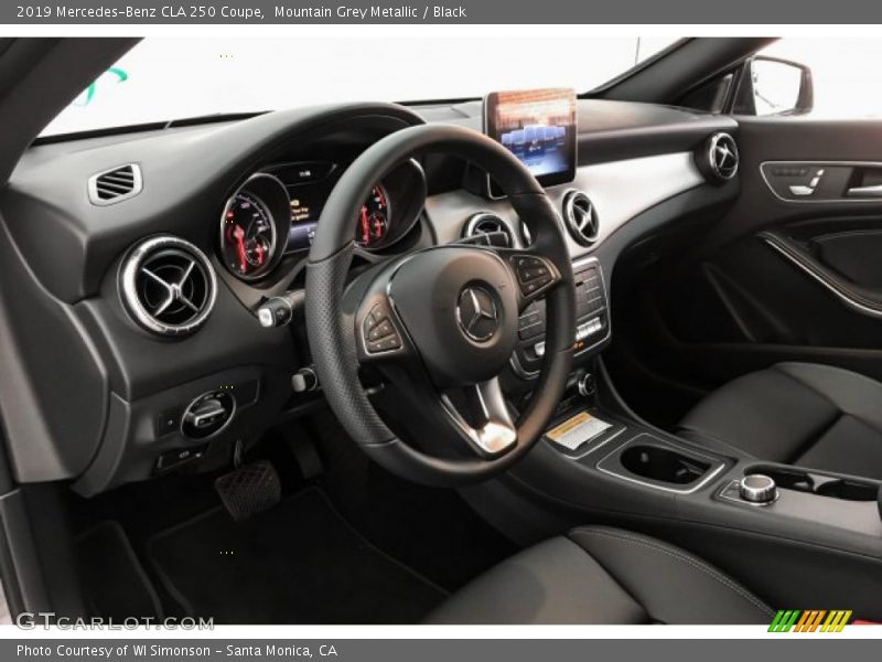 Mountain Grey Metallic / Black 2019 Mercedes-Benz CLA 250 Coupe