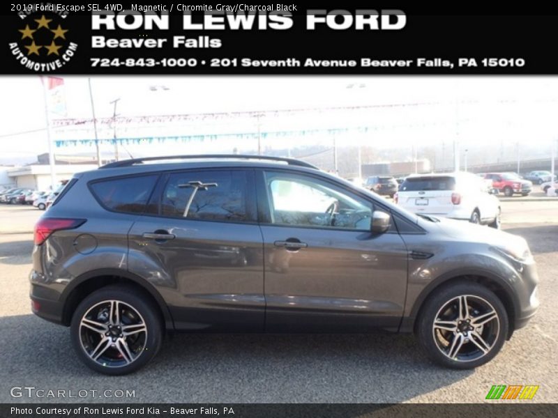 Magnetic / Chromite Gray/Charcoal Black 2019 Ford Escape SEL 4WD