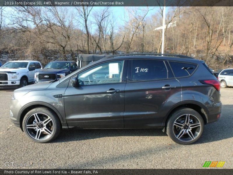 Magnetic / Chromite Gray/Charcoal Black 2019 Ford Escape SEL 4WD