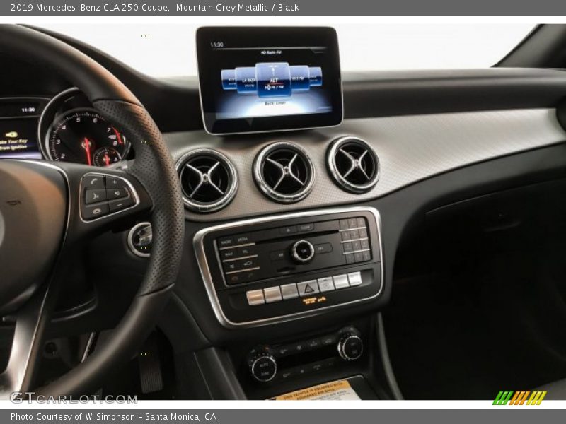 Mountain Grey Metallic / Black 2019 Mercedes-Benz CLA 250 Coupe