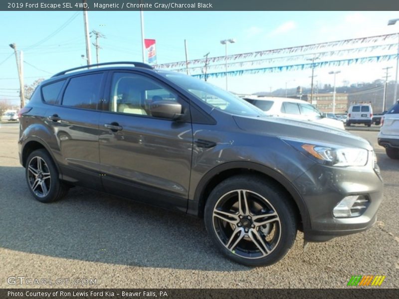 Magnetic / Chromite Gray/Charcoal Black 2019 Ford Escape SEL 4WD