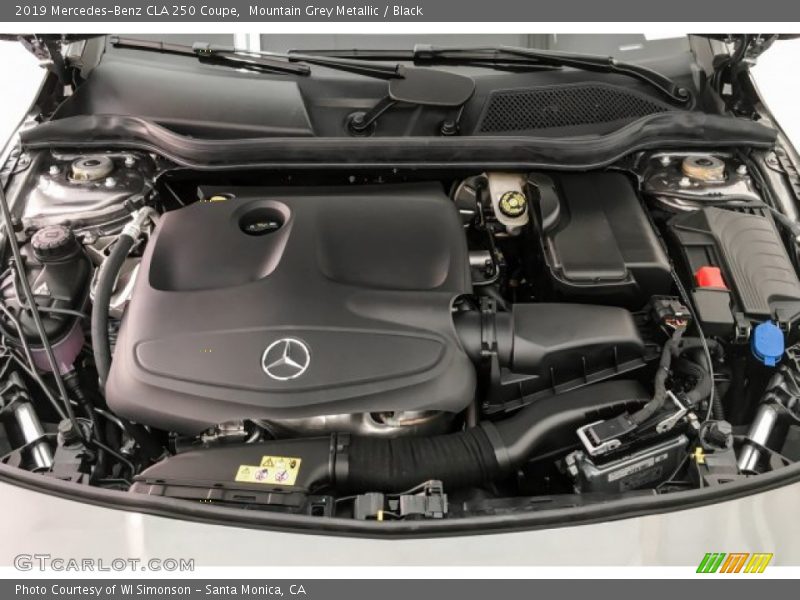 Mountain Grey Metallic / Black 2019 Mercedes-Benz CLA 250 Coupe