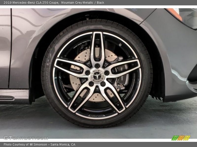 Mountain Grey Metallic / Black 2019 Mercedes-Benz CLA 250 Coupe