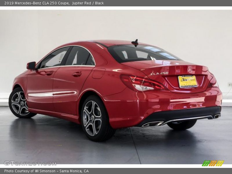 Jupiter Red / Black 2019 Mercedes-Benz CLA 250 Coupe