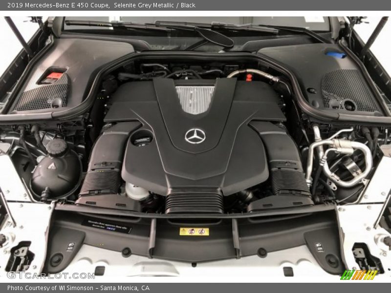 Selenite Grey Metallic / Black 2019 Mercedes-Benz E 450 Coupe