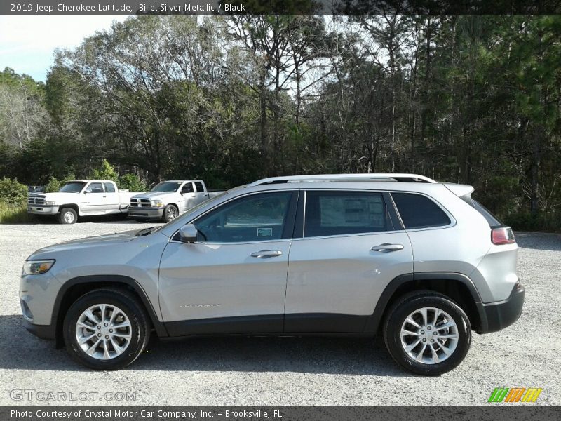 Billet Silver Metallic / Black 2019 Jeep Cherokee Latitude