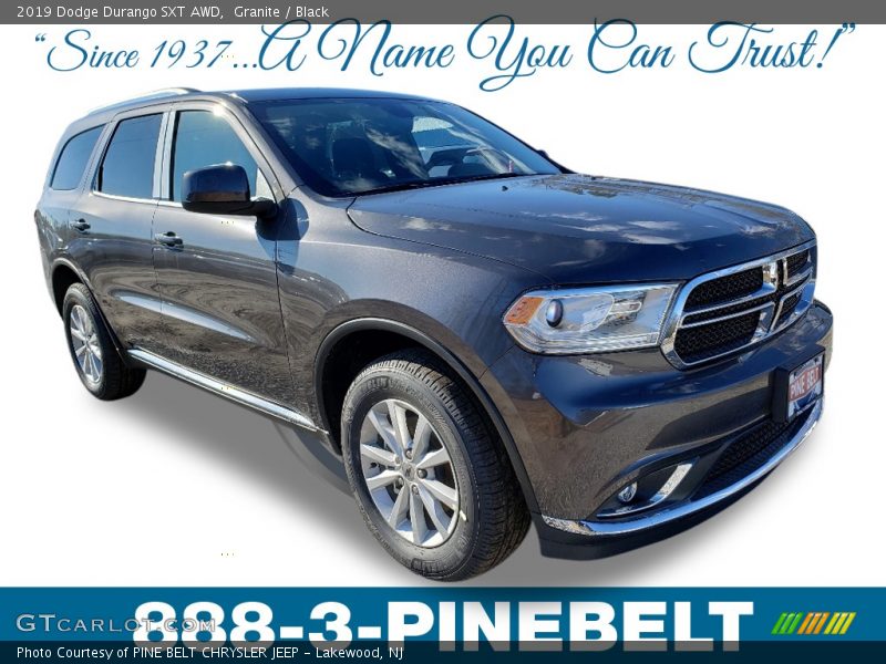 Granite / Black 2019 Dodge Durango SXT AWD