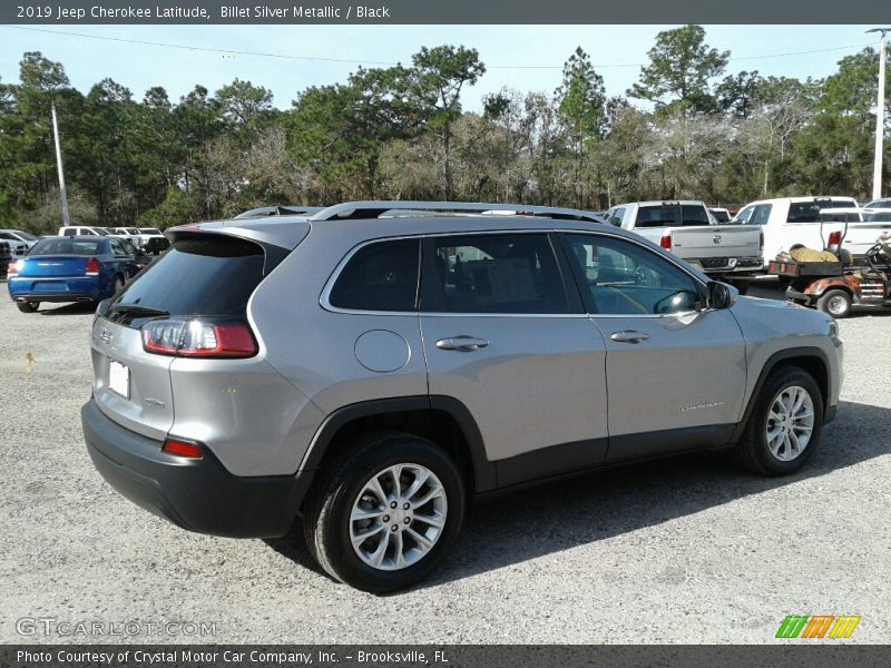 Billet Silver Metallic / Black 2019 Jeep Cherokee Latitude