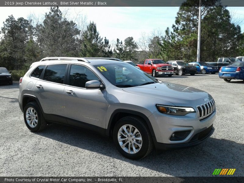 Billet Silver Metallic / Black 2019 Jeep Cherokee Latitude