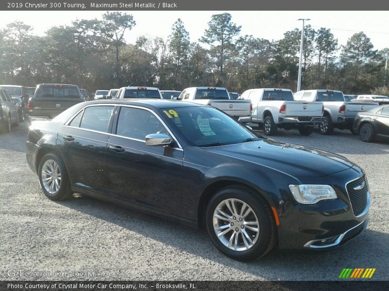 Maximum Steel Metallic / Black 2019 Chrysler 300 Touring