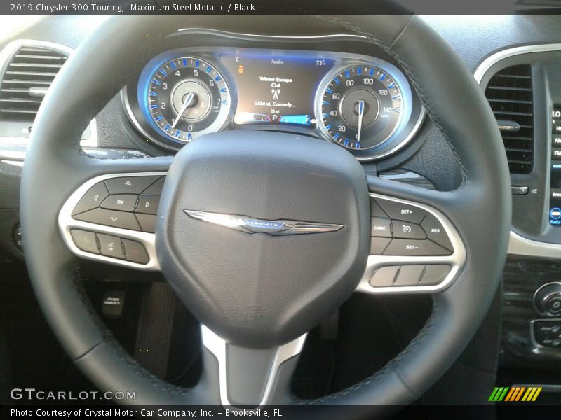 Maximum Steel Metallic / Black 2019 Chrysler 300 Touring
