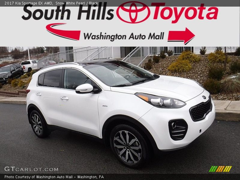 Snow White Pearl / Black 2017 Kia Sportage EX AWD