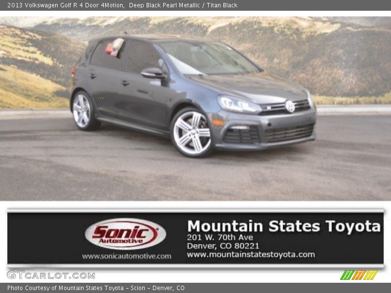 Deep Black Pearl Metallic / Titan Black 2013 Volkswagen Golf R 4 Door 4Motion