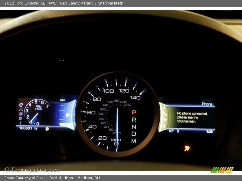 Red Candy Metallic / Charcoal Black 2012 Ford Explorer XLT 4WD