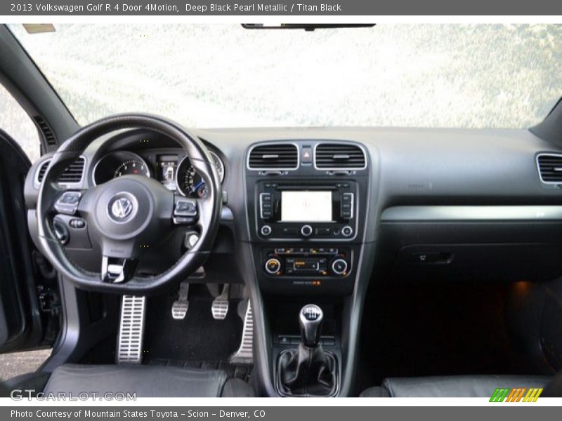 Deep Black Pearl Metallic / Titan Black 2013 Volkswagen Golf R 4 Door 4Motion