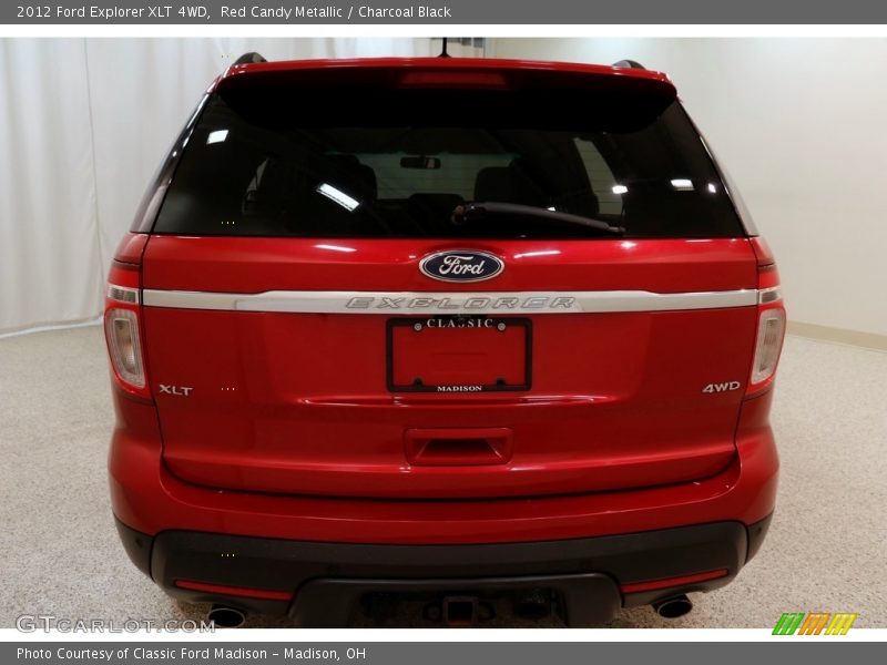 Red Candy Metallic / Charcoal Black 2012 Ford Explorer XLT 4WD