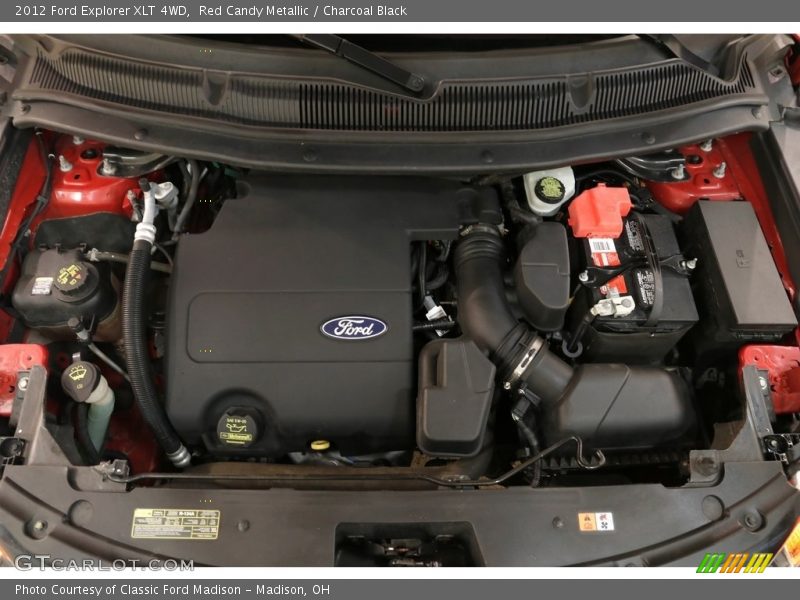 Red Candy Metallic / Charcoal Black 2012 Ford Explorer XLT 4WD