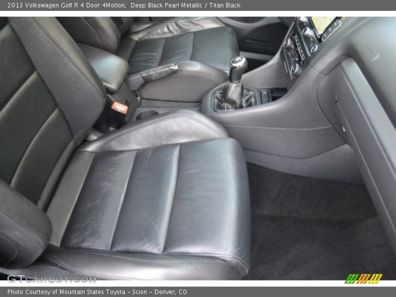 Deep Black Pearl Metallic / Titan Black 2013 Volkswagen Golf R 4 Door 4Motion