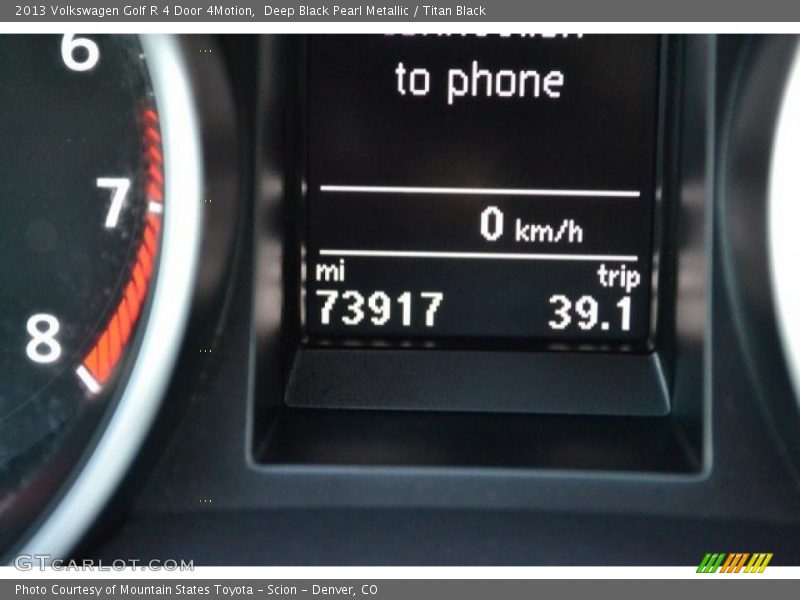 Deep Black Pearl Metallic / Titan Black 2013 Volkswagen Golf R 4 Door 4Motion