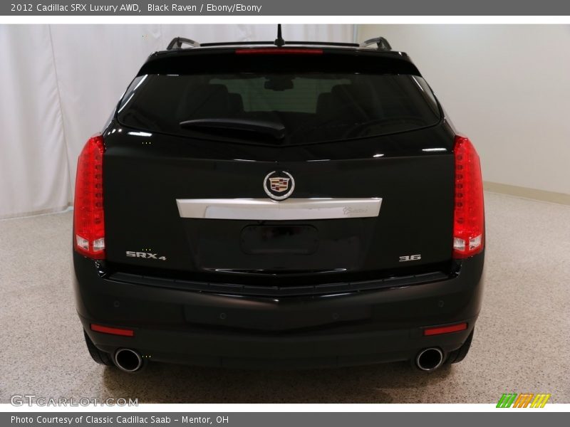 Black Raven / Ebony/Ebony 2012 Cadillac SRX Luxury AWD