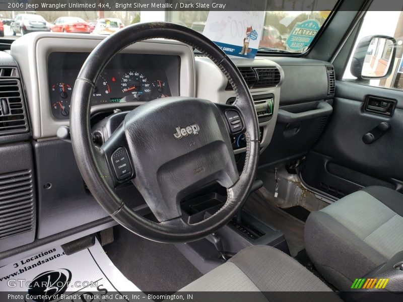 Bright Silver Metallic / Dark Slate Gray 2006 Jeep Wrangler Unlimited 4x4