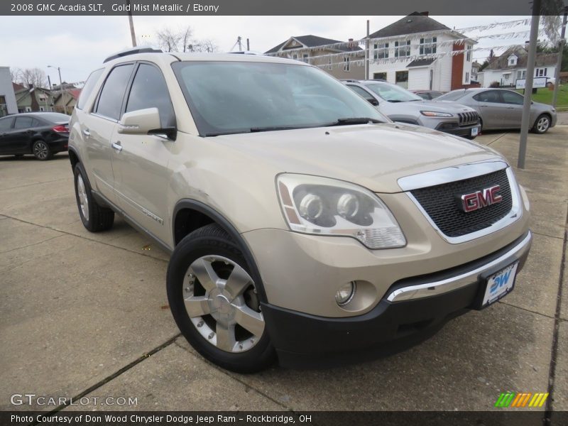 Gold Mist Metallic / Ebony 2008 GMC Acadia SLT