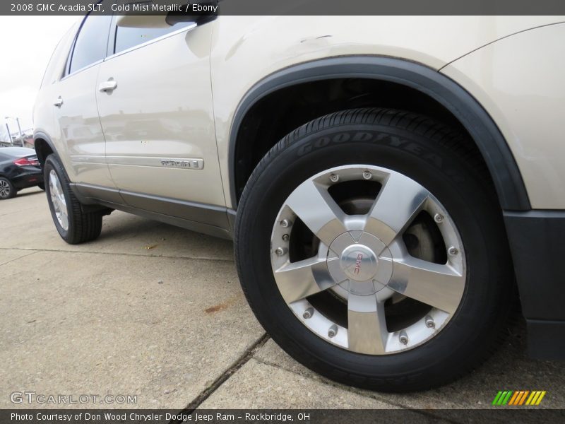 Gold Mist Metallic / Ebony 2008 GMC Acadia SLT