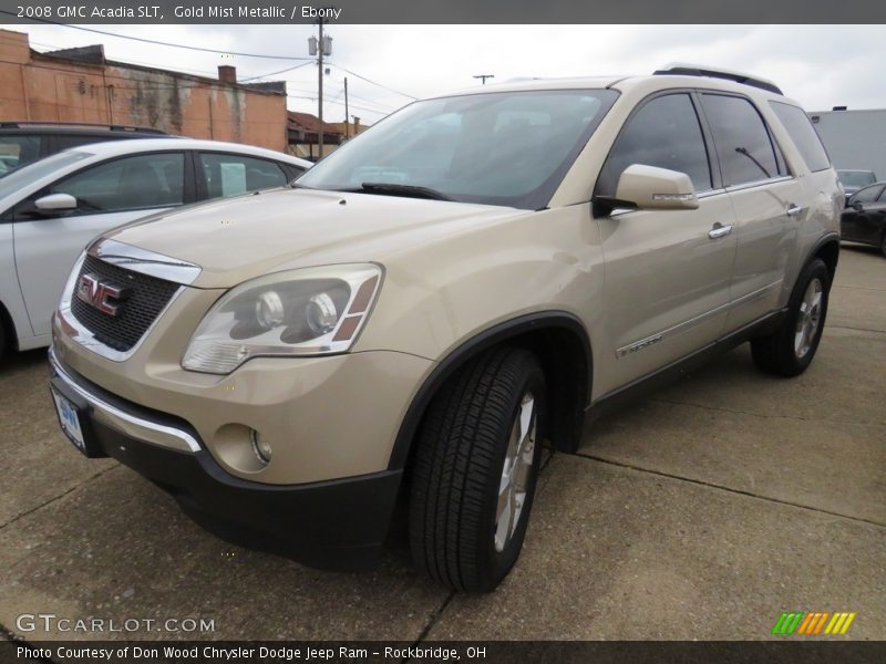 Gold Mist Metallic / Ebony 2008 GMC Acadia SLT