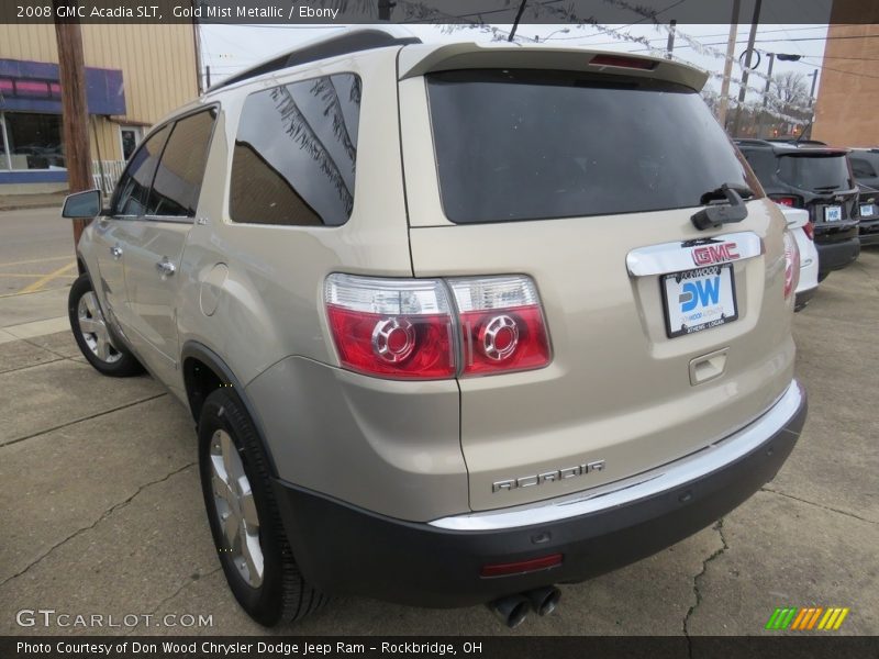 Gold Mist Metallic / Ebony 2008 GMC Acadia SLT